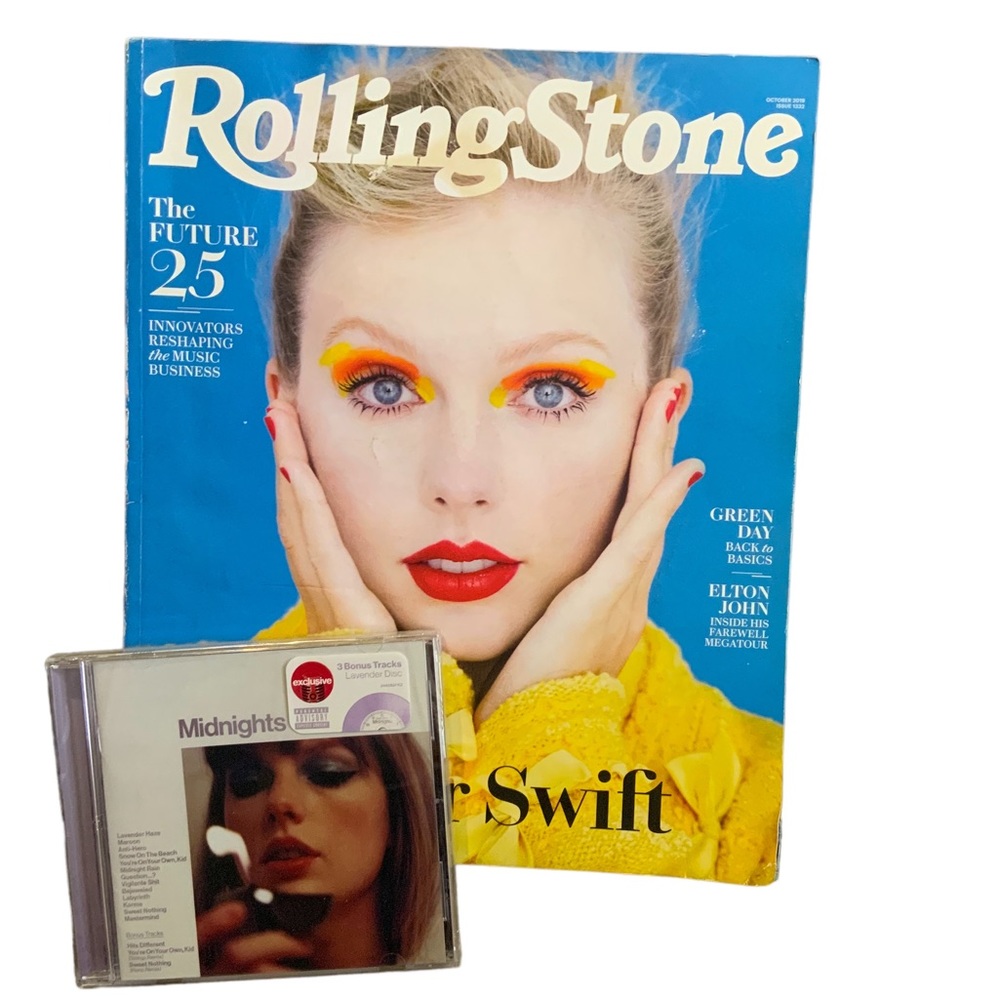 Lot  Taylor Swift Rolling Stones Magazine and Midnight Cd